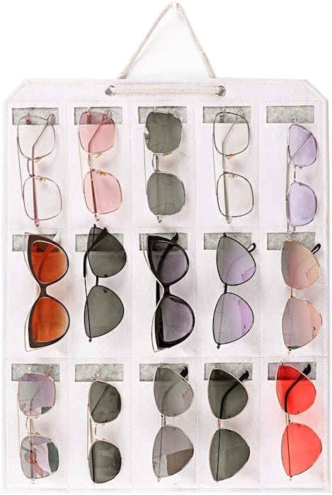 ESINGMILL Eyeglass & Sunglasses Hanging Wall Organizer