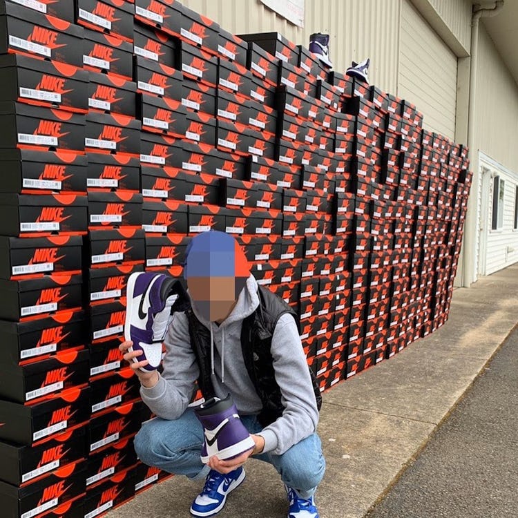 Nike VP Ann Hebert son Joe Hebert sneaker reselling.
