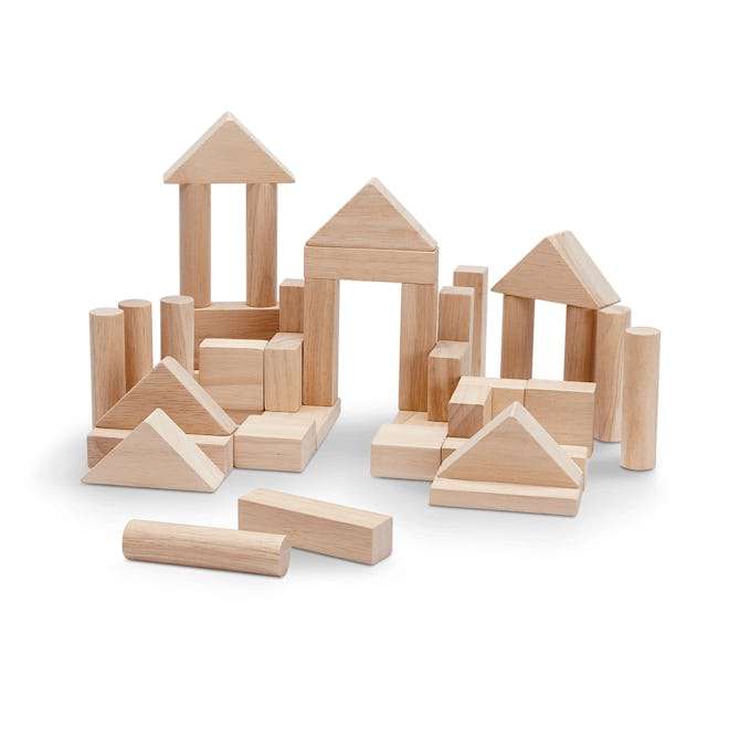 Product Image for Wooden Blocks 40 Piece Set; best toys for 3-year-olds