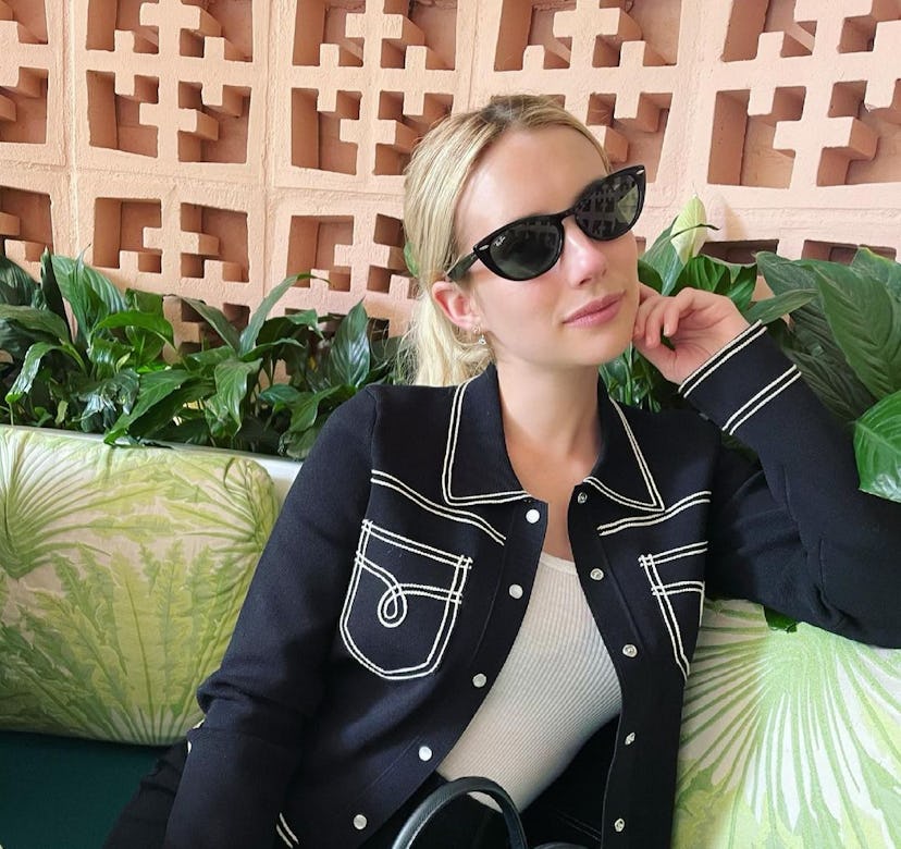 Emma Roberts posts to Instagram on March 7, 2021.