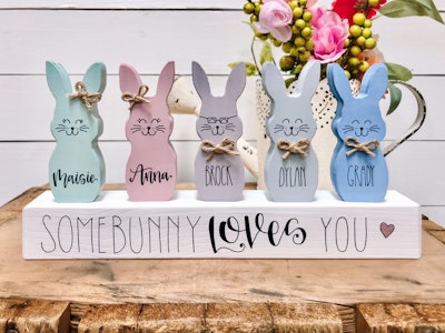 Personalized Bunny Family