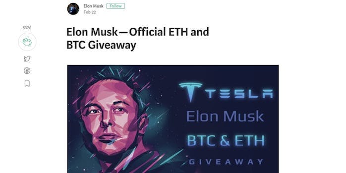 Scammers duped a man into sending $560,000 worth of bitcoin to a fake Elon Musk.