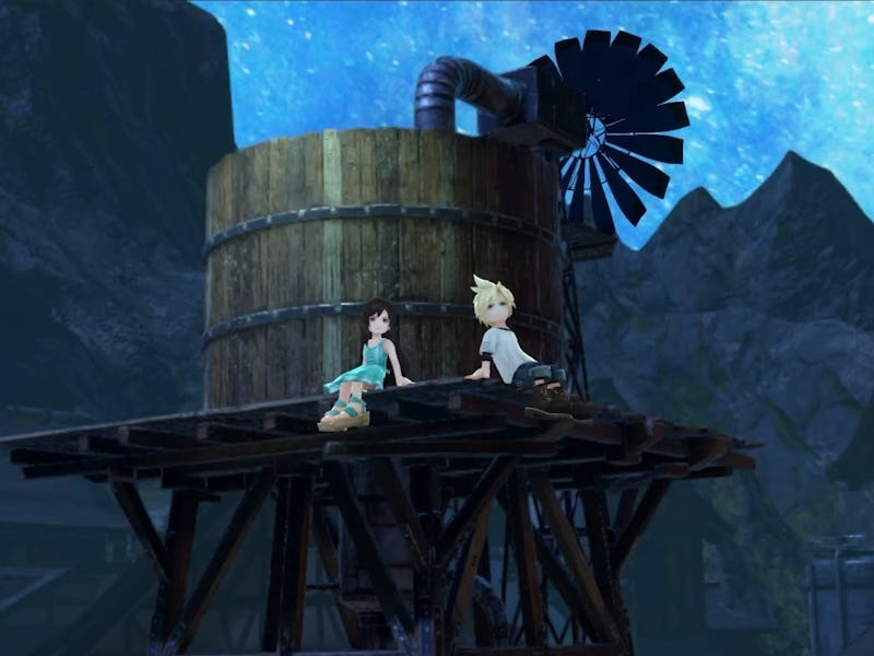 ff7 ever crisis cloud tifa nibelheim water tower