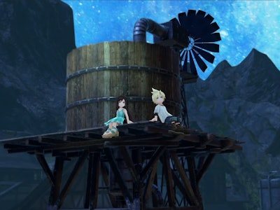 ff7 ever crisis cloud tifa nibelheim water tower