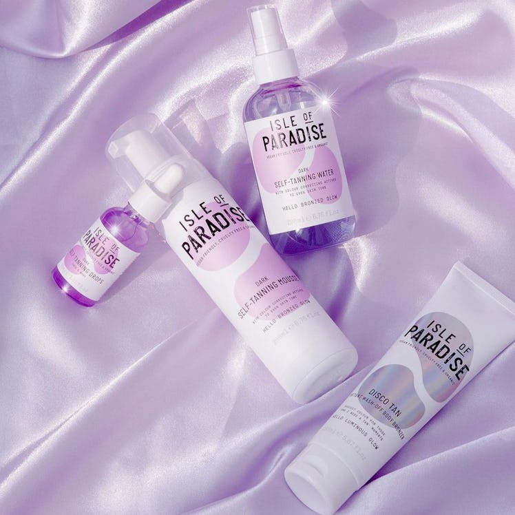 Isle of Paradise's selection of self-tanners in dark.