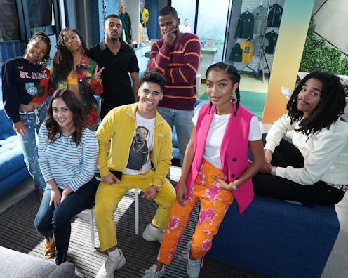'grown-ish' cast members Halle Bailey, Chloe Bailey, Francia Raisa, Diggy Simmons, Trevor Jackson, J...
