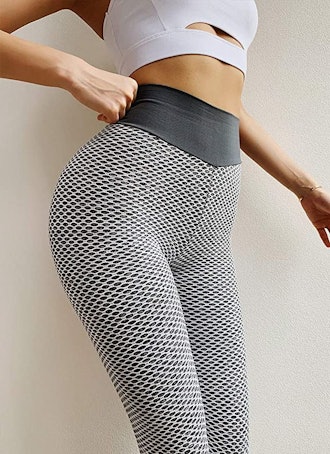 MOSHENGQI Ruched Butt Lifting High Waist Yoga Pants