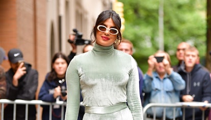 Priyanka Chopra leaves ABC's "The View" on October 8, 2019 in New York City. 