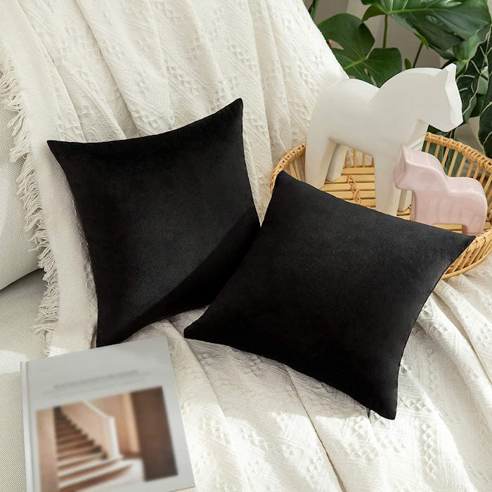 MIULEE Velvet Pillow Covers (Set of 2)