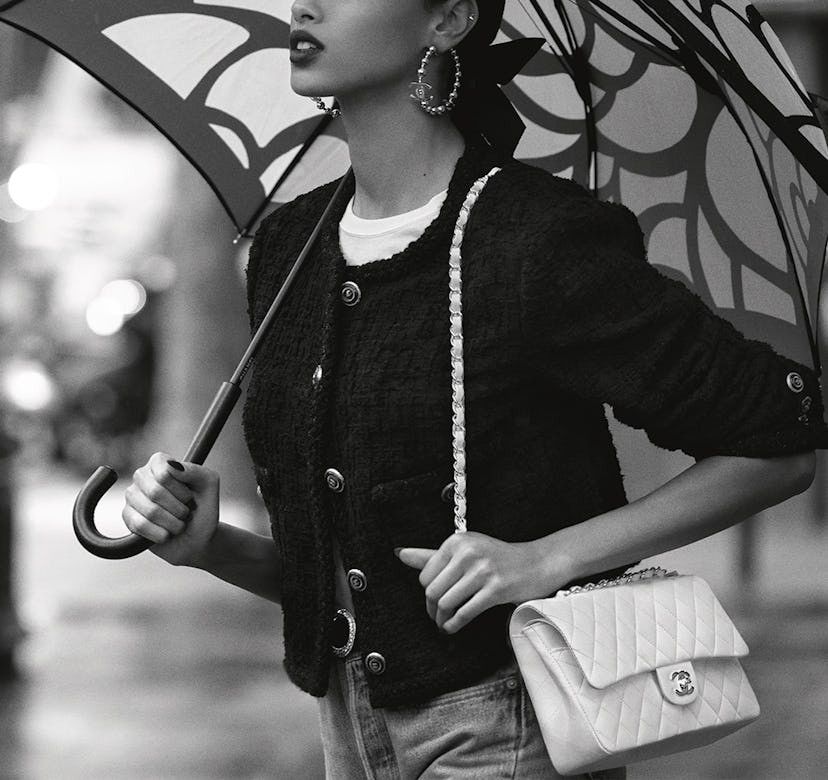 Women carrying Chanel bag