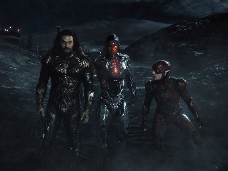 Aquaman, Cyborg and The Flash in "Justice League"