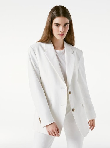 Grandfather Jacket Suiting White