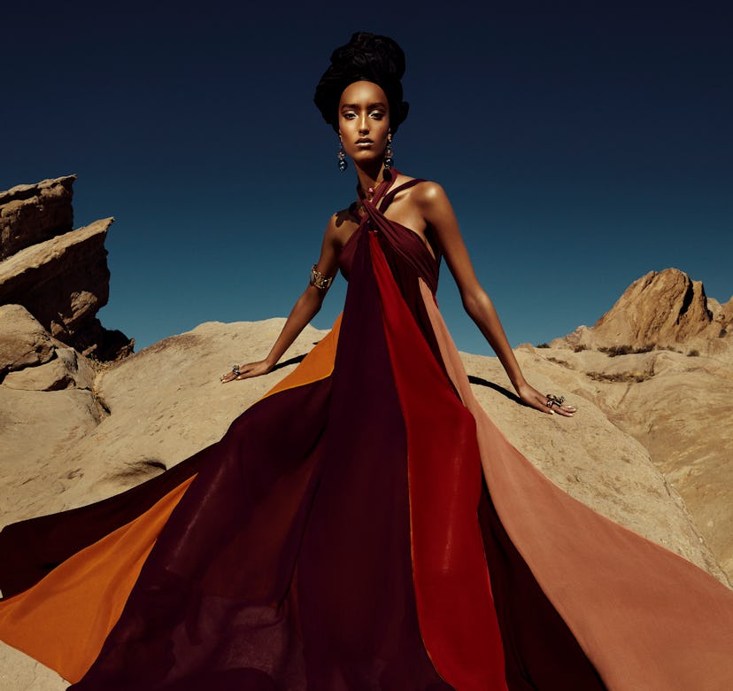 Model from Zara's Spring/Summer '21 Campaign.