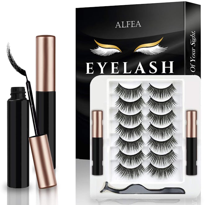 alfea Magnetic Lashes with Eyeliner and Tweezers