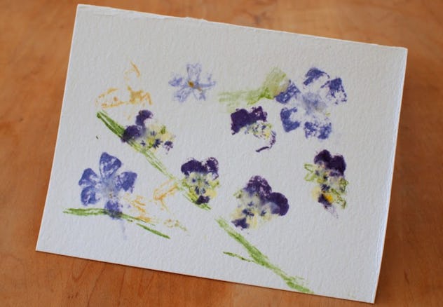 Make art with flour and paint.