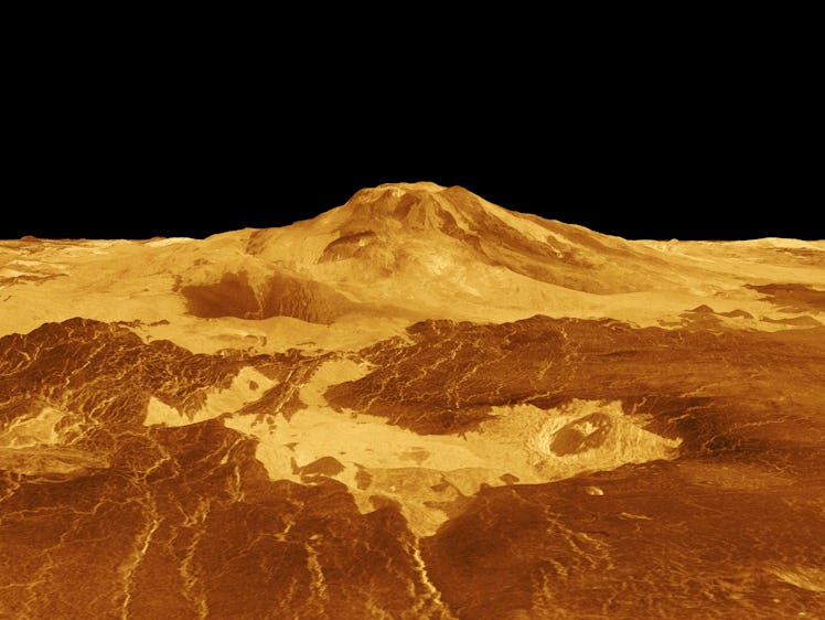 a surface image of venus recreated by computers