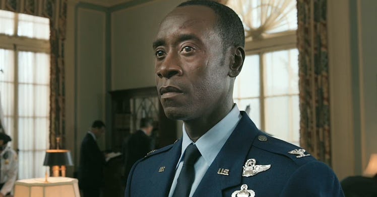 Don Cheadle as James Rhodes/War Machine in Iron Man 3