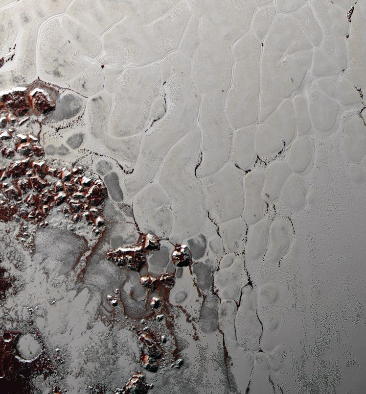 The surface of Pluto