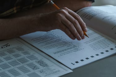 Standardized testing re-enactment from OPERATION VARSITY BLUES THE COLLEGE ADMISSIONS SCANDAL