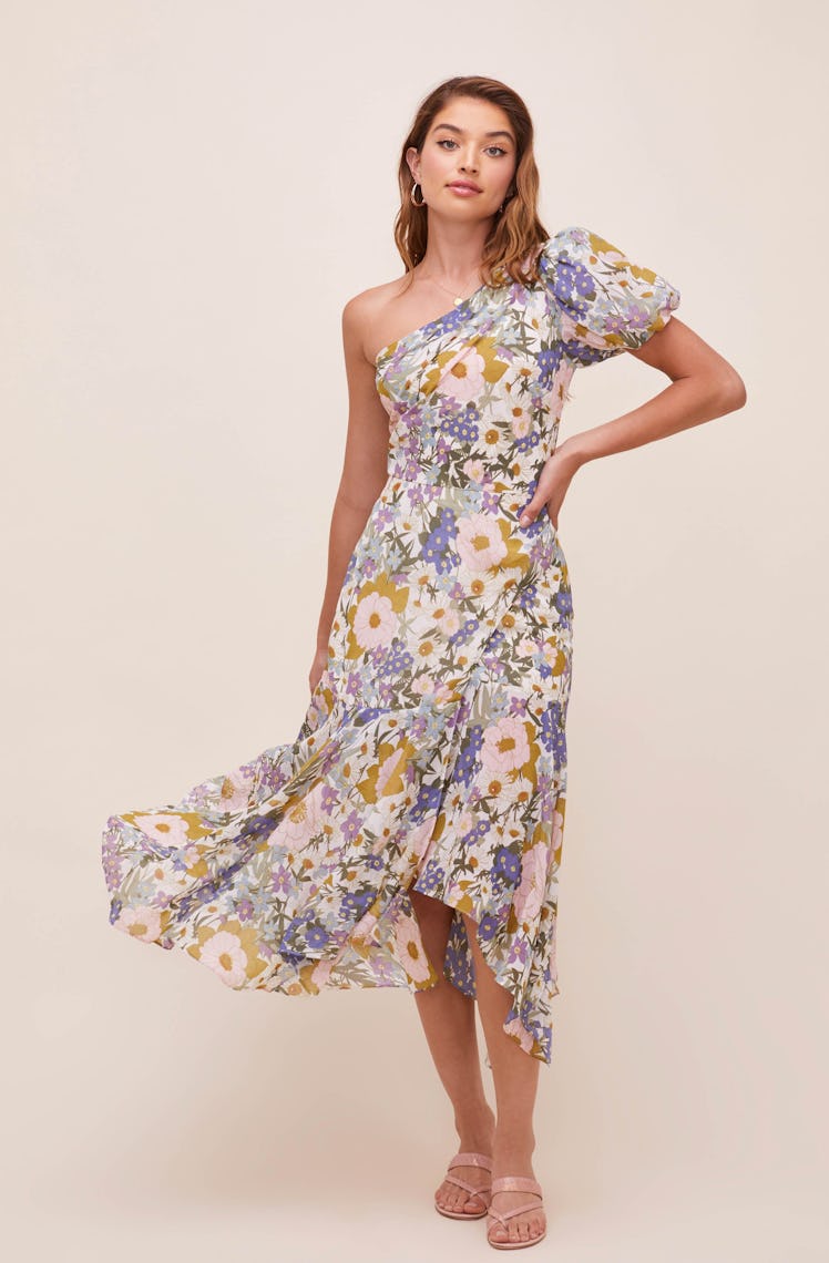 Santorini One Shoulder Midi Dress