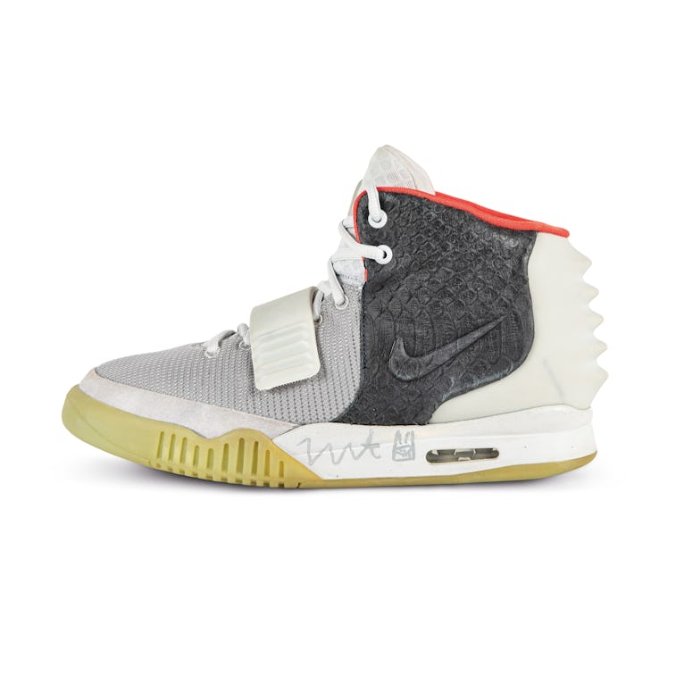 A super rare signed Kanye Nike Air Yeezy sneaker is up for auction