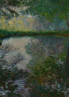 From the Morozov collection, "L’Étang à Montgeron," 1876, by Claude Monet. Courtesy of the Hermitage...