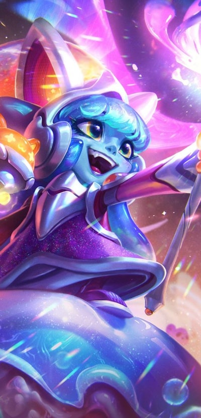 lulu in league of legends space groove skin