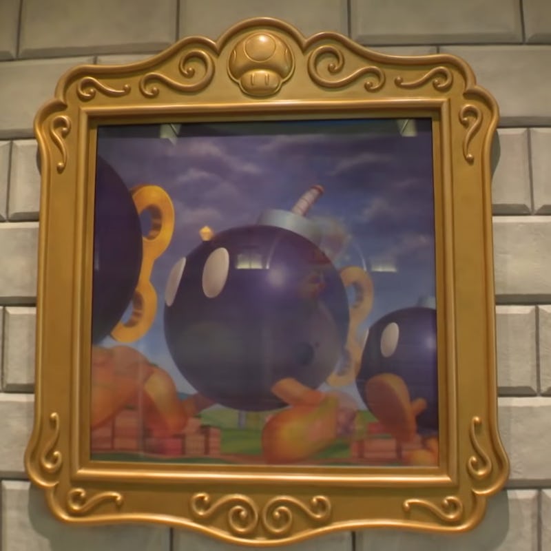 Bomb-omb Battlefield Painting in Peach's Castle 