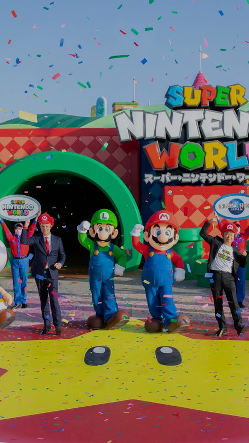 Super Nintendo World grand opening in Osaka Japan. Super Mario. Nintendo. 