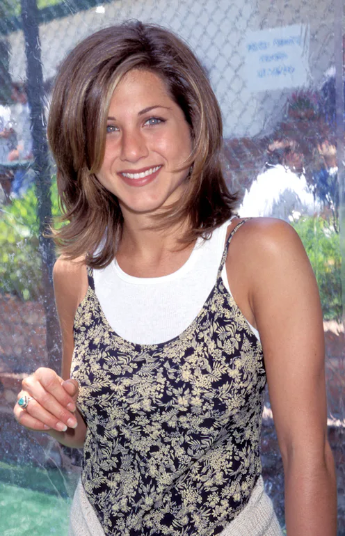Jennifer Aniston at the Private Home in Los Angeles, California.