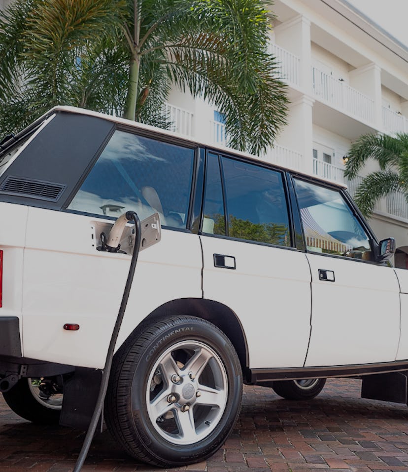 ECD Automotive created the first electric Range Rover Classic using a Tesla motor system.