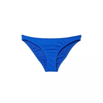 Juniors' Ribbed Cheeky Hipster Bikini Bottom