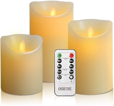 OSHINE Flameless Candles with Remote (Set of 3)