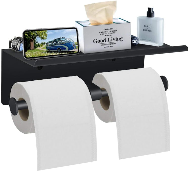  Bjiotun Toilet Paper Holder with Shelf