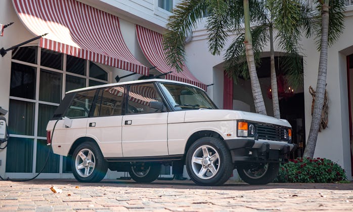 ECD Automotive retrofitted a Range Rover Classic with a Tesla motor.