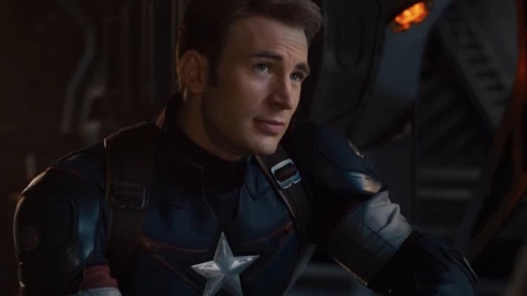 Chris Evans as Captain America in Avengers: Age of Ultron