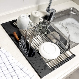 Koroda Roll Up Dish Drying Rack Over The Sink