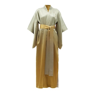 Common Hours Bees and Honey Reversible Ombre-Silk Robe
