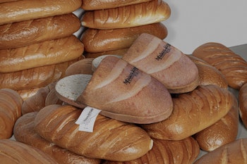 Margiela's 'home loafer' slippers literally look like a loaf of bread