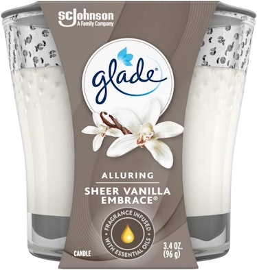 Glade Candle Jar, Sheer Vanilla Embrace, 3.4 Oz.