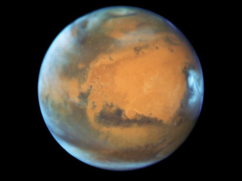 An image of the planet Mars.