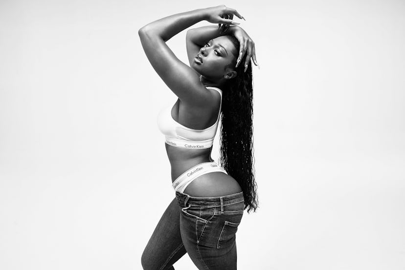 Megan Thee Stallion for Calvin Klein's Spring 2021 campaign.