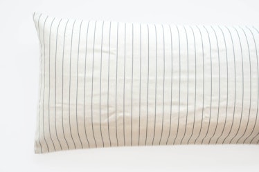 TPE 24 x 60 Natural w Navy Stripe Pillow