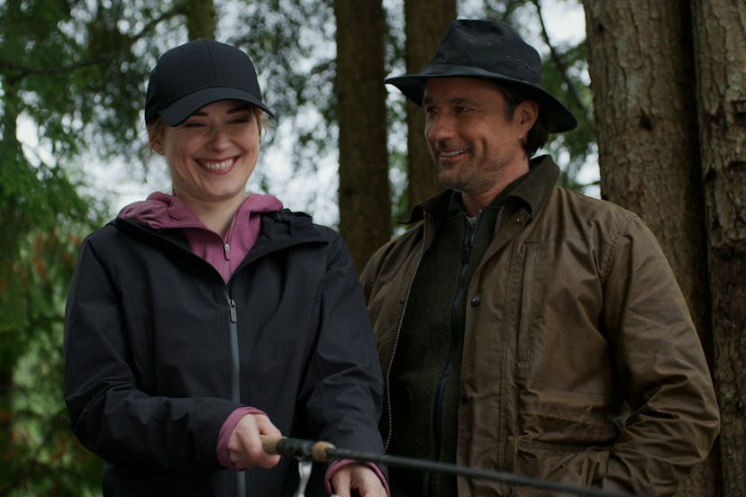 Alexandra Breckenridge and Martin Henderson star in 'Virgin River.' Photo via Netflix
