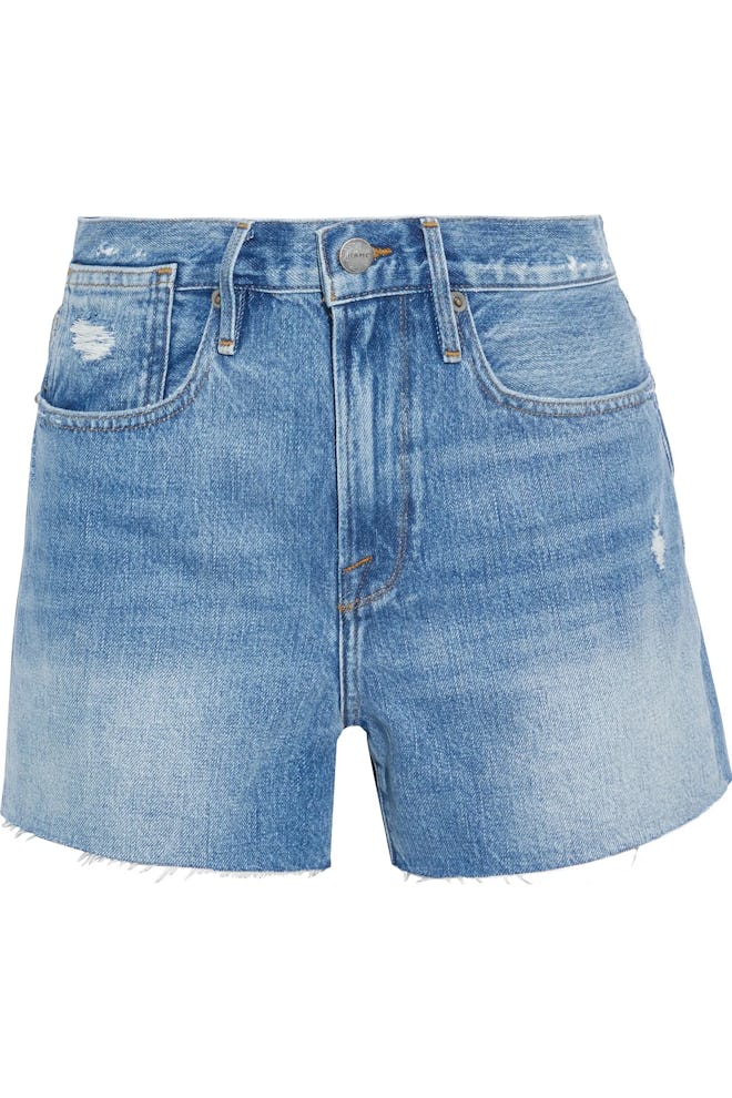 Le Stevie Distressed Denim Shorts