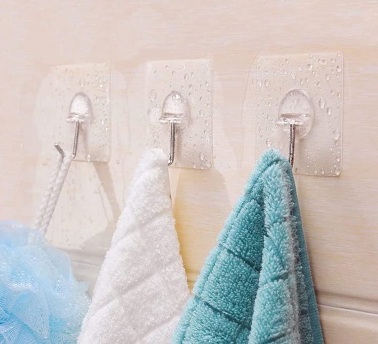 JINSHUNFA Reusable Wall Hooks (8-Pack)