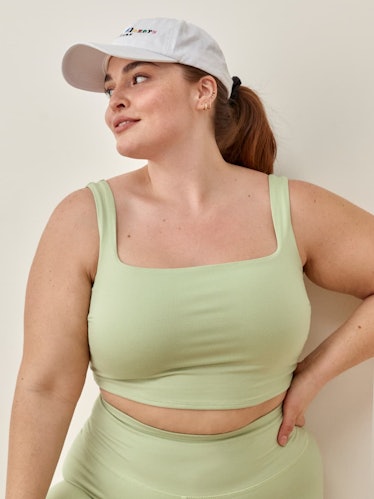 Ivy Ecostretch Cropped Tank Es in Limon
