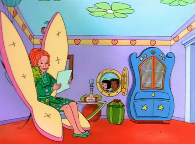 'The Magic School Bus' follows the adventures of Ms. Frizzle's fourth grade class.