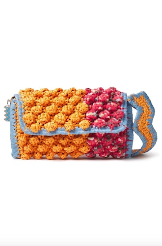 Pompom Crochet Bag