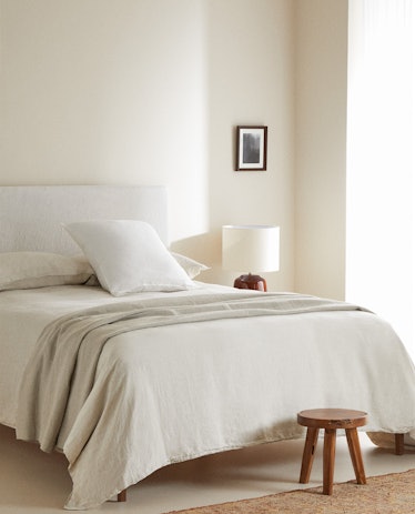 Washed Linen Fitted Sheet - Queen